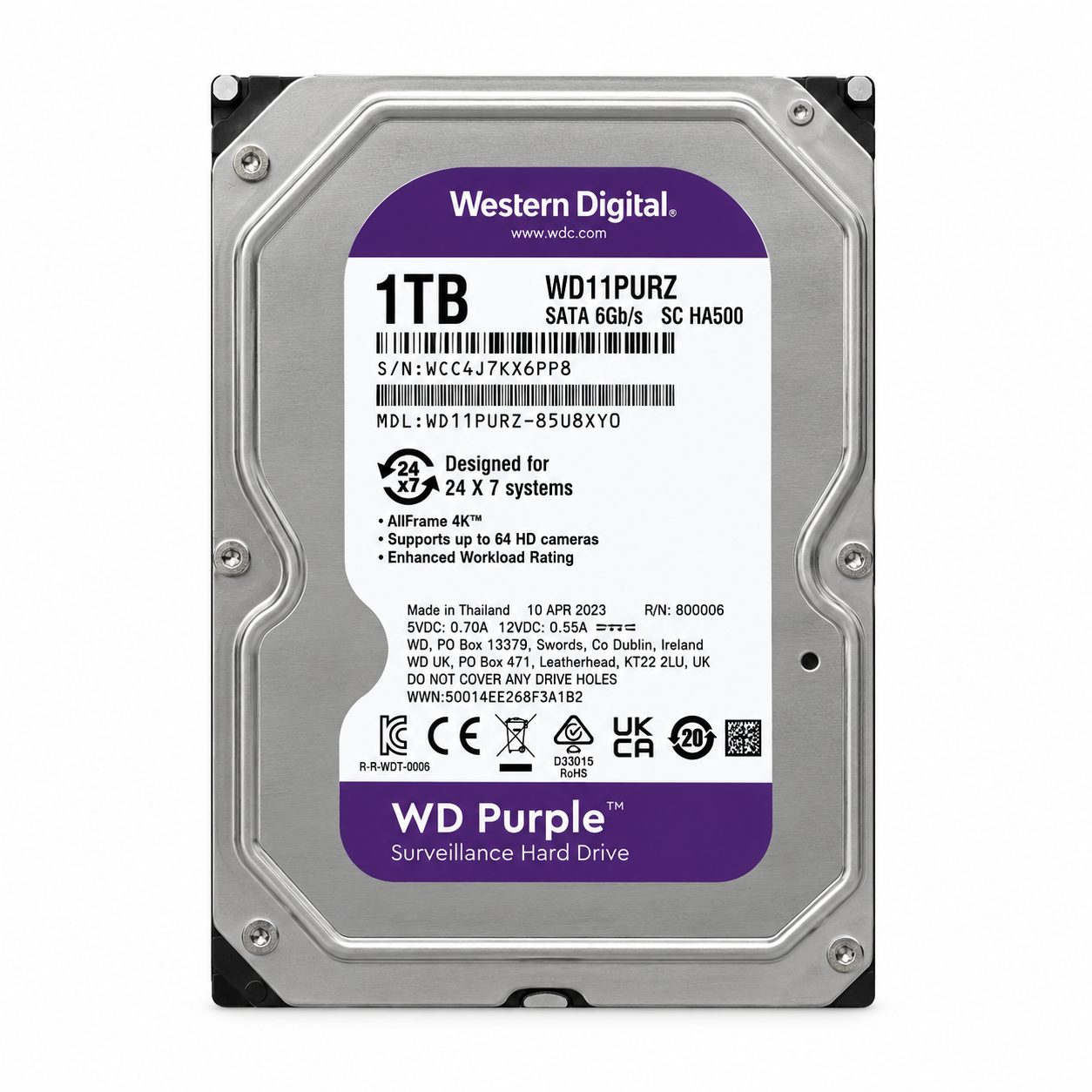 Жесткий диск Western Digital WD Purple 1TB WD11PURZ