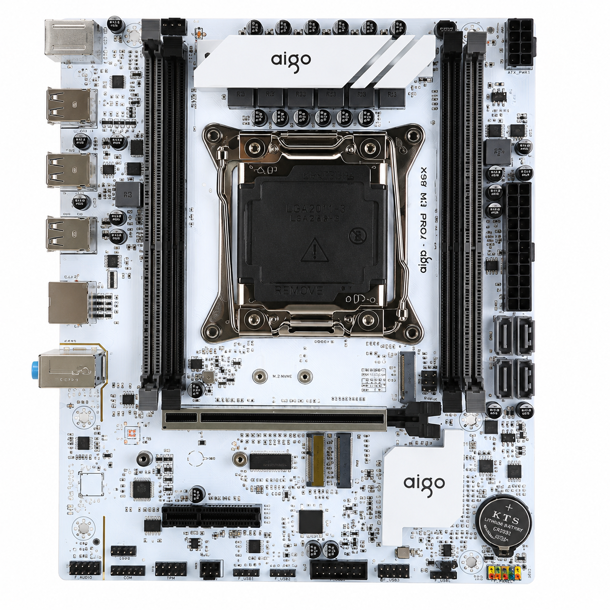 Материнская плата AIGO X99 MD3 белая DDR3 ARGB