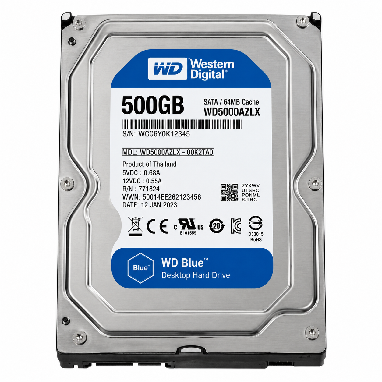 Жесткий диск Western Digital WD Blue 500GB WD5000AZLX