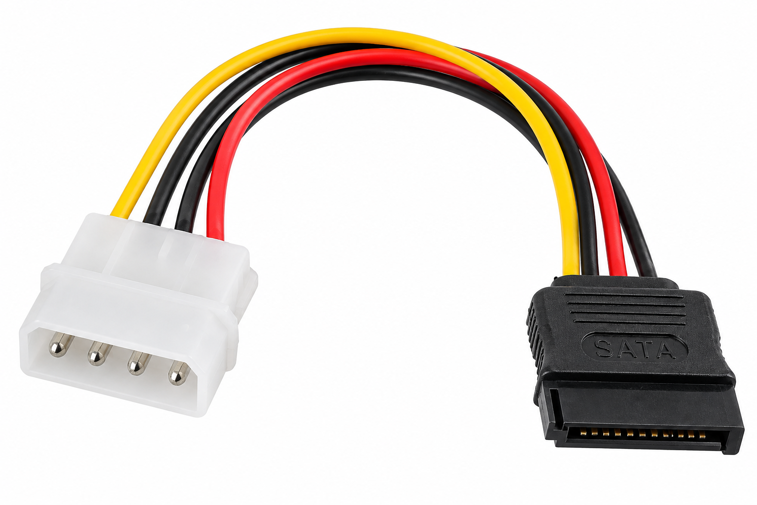 Переходник питания Molex 4-pin → SATA 15-pin