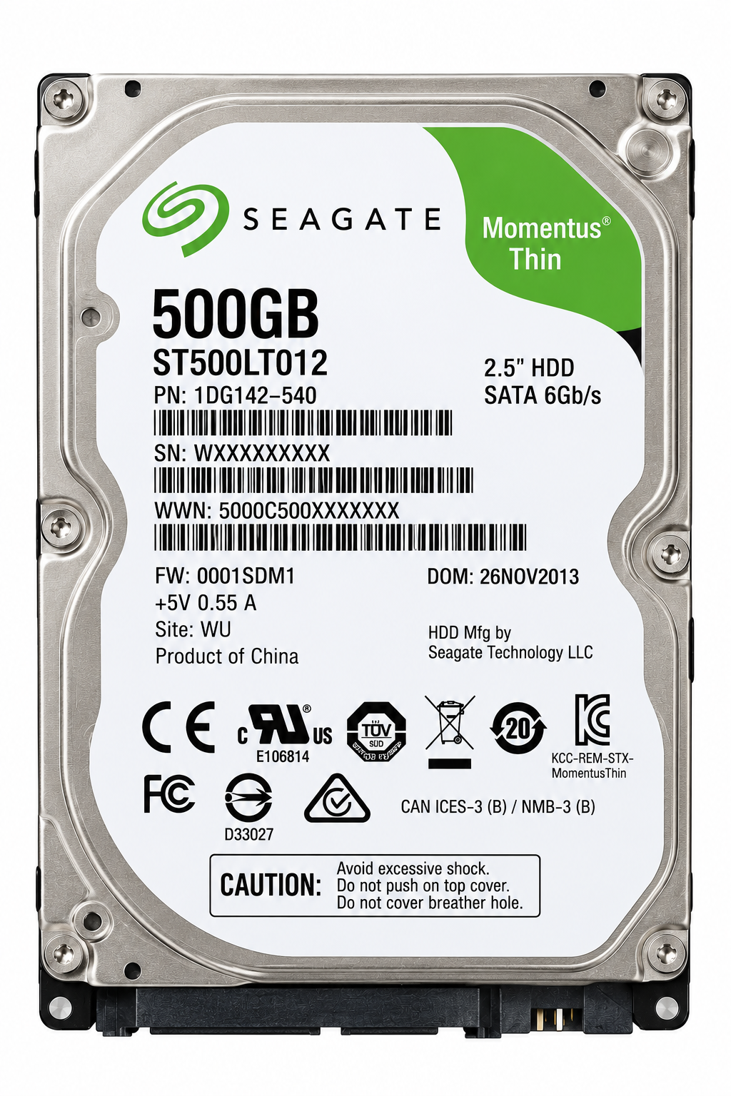 HDD Seagate Momentus Thin 500GB 2.5″ ST500LT012